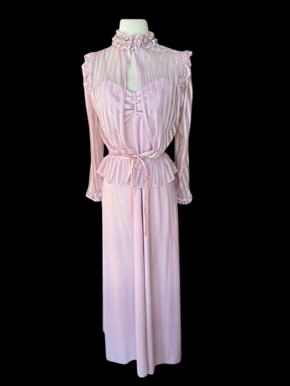 1970s‎ Elegant 2-Piece Prom/Bridesmaid Dress